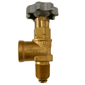 Válvula de Ângulo com Excesso de Caudal 3/4" M.xF.NPT RegO 7550PX