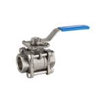 Genebre 2025N AISI 316/CF8M Three-Piece Ball Valve, PN63, F.NPT
