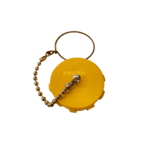 RegO 3174-93 - Cap with Chain - Yellow - (Nylon) 1.3/4" F.ACME