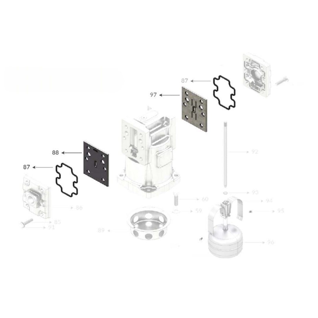 Kit Vedantes e Pratos para Eliminador de Ar - Classe 1/10 KSL-DEGAIR00 Liquid Controls