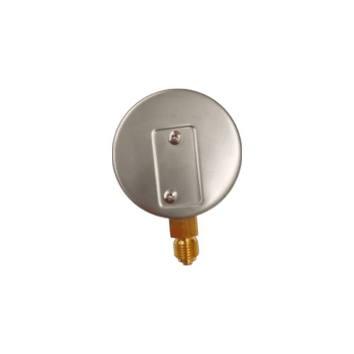 Manómetro DN63 Caixa Inox 1/4" Vertical M.BSP Seco 0-100mbar Cl.1,6